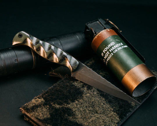 Congressman- Layered Carbon and OD Green Resin, OD Green, Coyote and Black G10 Pins, CF Lanyard Pin, Textured Grip