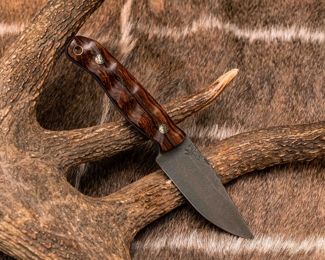 Feather Light- Desert Ironwood, Mosaic Pins, Copper Lanyard Pin, Textured Grip