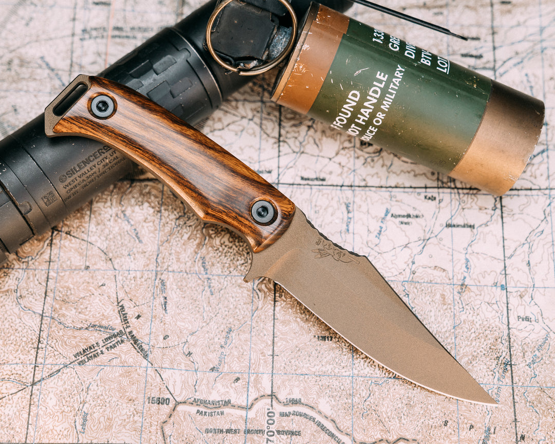 Tosahwi - Desert Ironwood, Midnight Bronze Cerakote, Allen Bolts, Smooth Grip