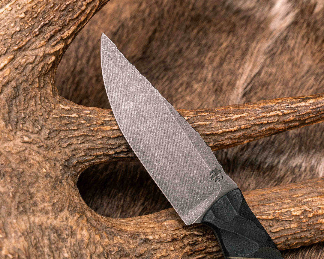 Feather Light- Black G10, OD Green and Black G10 Split, CF Pins, CF Lanyard Pin, Textured Grip