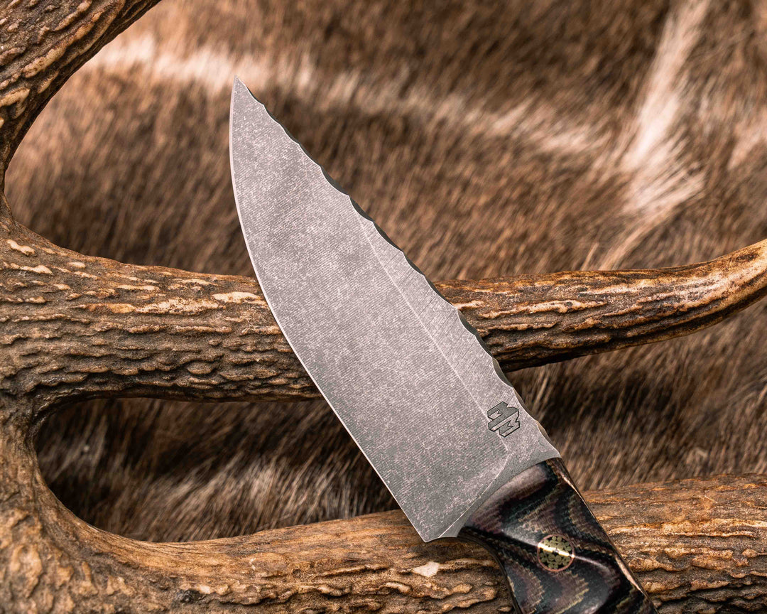 Feather Light- Python Micarta, Black G10 and Copper Split, Mosaic Pins, Copper Lanyard Pin, Textured Grip