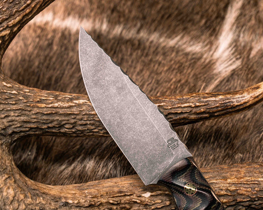 Feather Light- Python Micarta, Black G10 and Copper Split, Mosaic Pins, Copper Lanyard Pin, Textured Grip