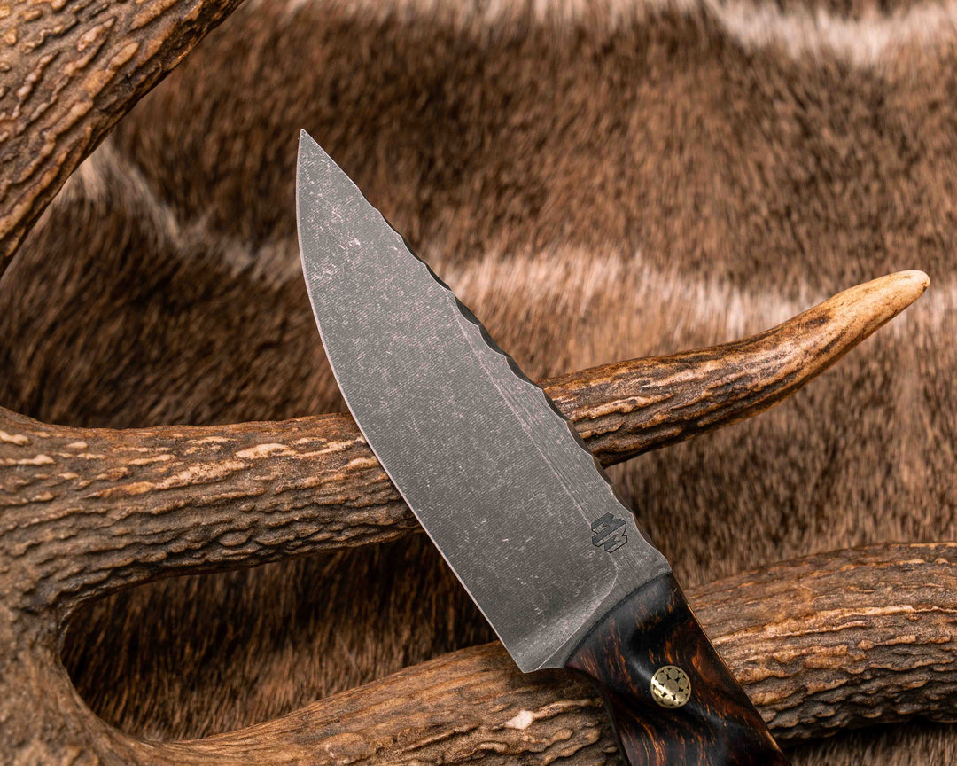 Feather Light- Desert Ironwood, Black G10, OD Green G10 and Brass Split, Mosaic Pins, Brass Lanyard Pin, Textured Grip