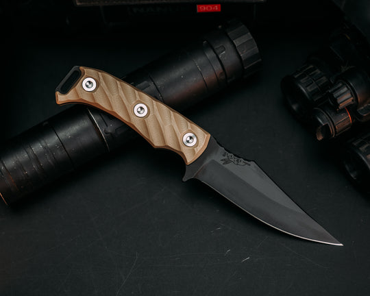 Tosahwi - Coyote G10, Armor Black Cerakote, Ti Allen Bolts, Iron Grip