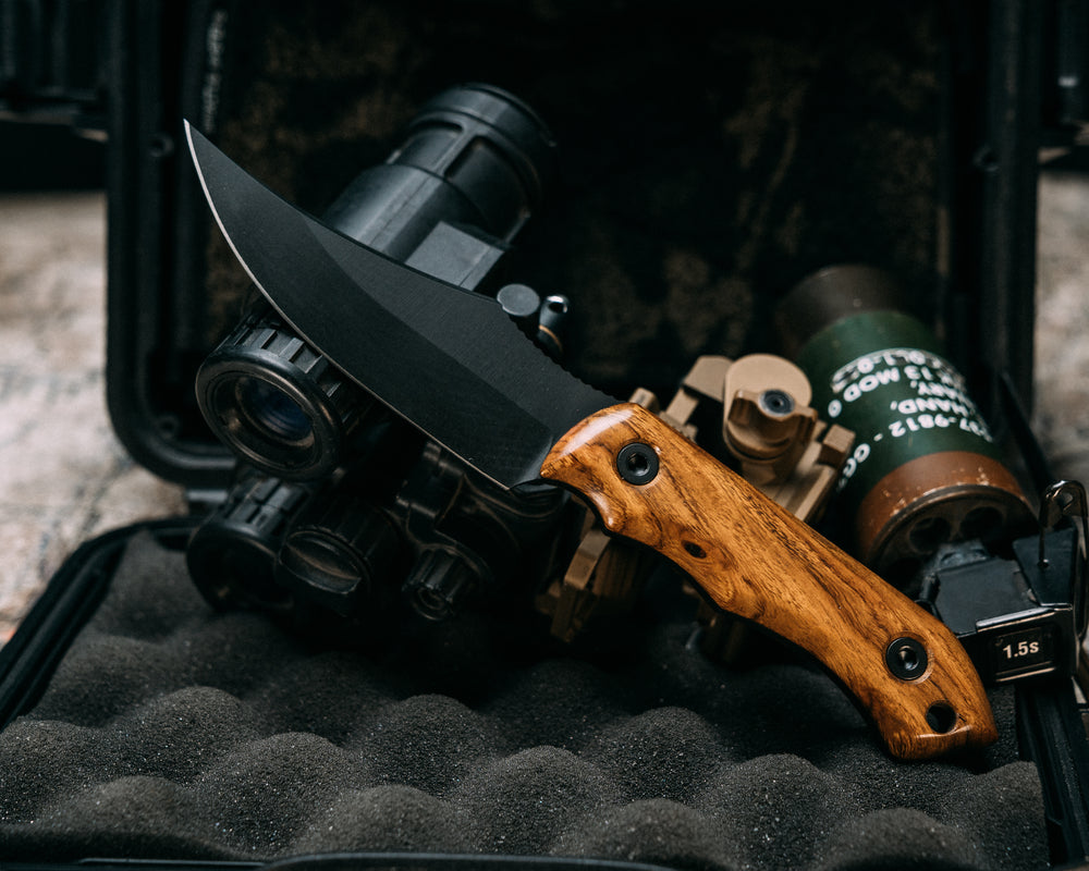 Red Cloud- Desert Ironwood, Armor Black Cerakote, Allen Bolts, Smooth Grip