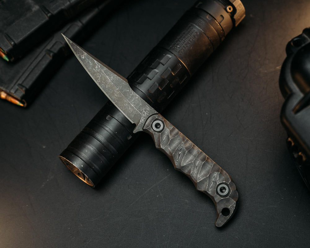 Senator- Black Camo Carbon fiber,  Allen Bolts, Chaos Grip
