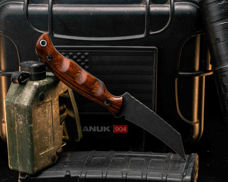 Draugr- Desert Ironwood, Mosaic Pins, Aluminum Lanyard Pin, Textured Grip