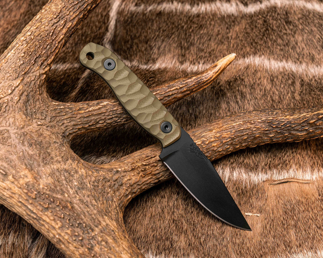 Feather Light- OD Green G10, Armor Black Cerakote, Allen Bolts, Textured Grip