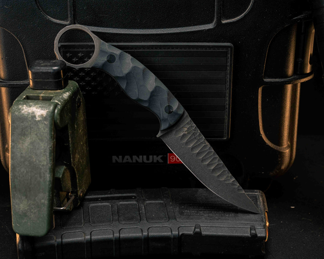 Osoraku 3" Mini- Graphite G10, CF Pins, Textured Grip
