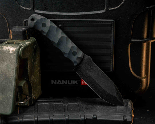 Disaster Cub- Graphite G10, CF Pins, CF Lanyard Pin, Textured Grip