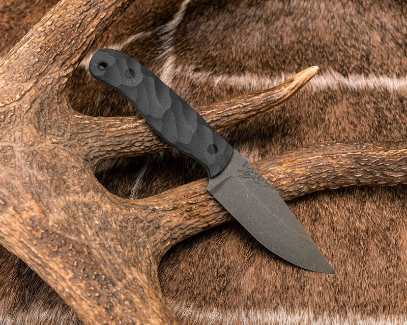 Feather Light- Graphite G10, CF Pins, CF Lanyard Pin, Textured Grip