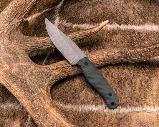 Feather Light- Graphite G10, CF Pins, CF Lanyard Pin, Textured Grip