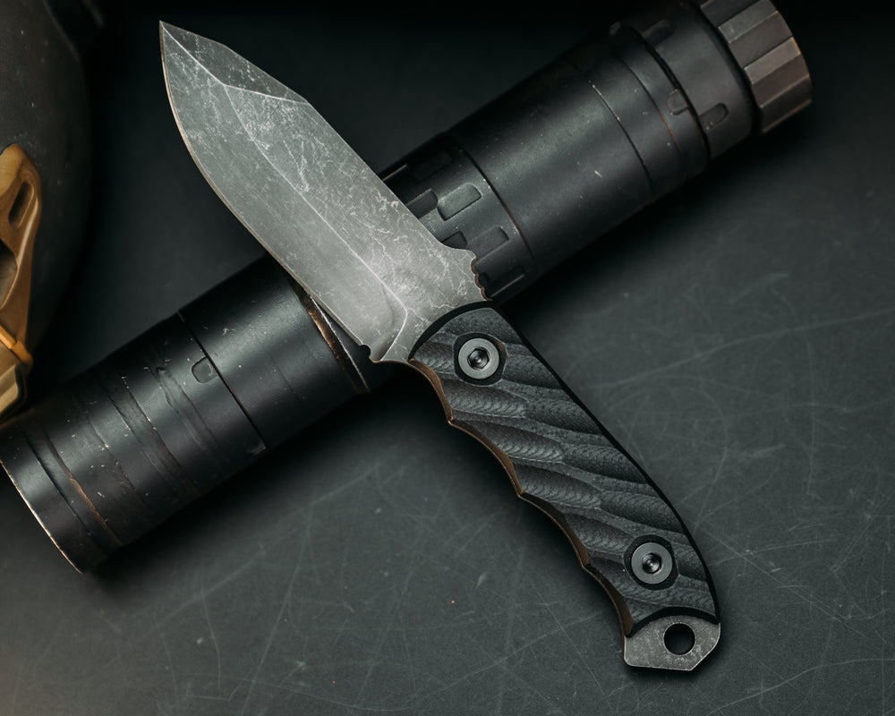 Disaster Cub - Black G10, Allen Bolts, Iron Grip