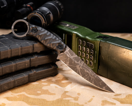 Osoraku 4"- Black G10, Allen Bolts, Chaos Grip