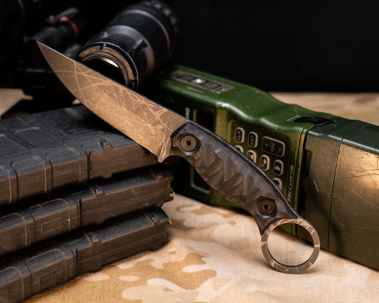 Osoraku 3"- Black G10, Allen Bolts, Chaos Grip