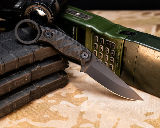 Osoraku 3"- Black G10, Armor Black Cerakote, Allen Bolts, Chaos Grip