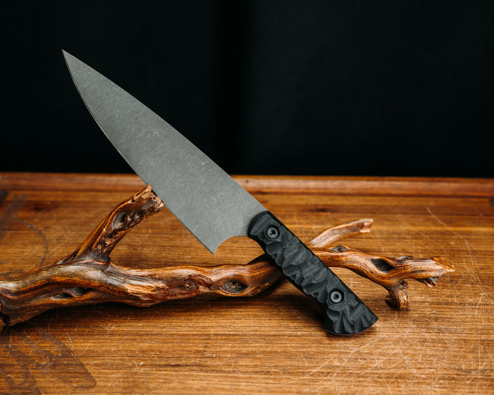Chef Blade - Black G10, Allen Bolts, Chaos Grip.