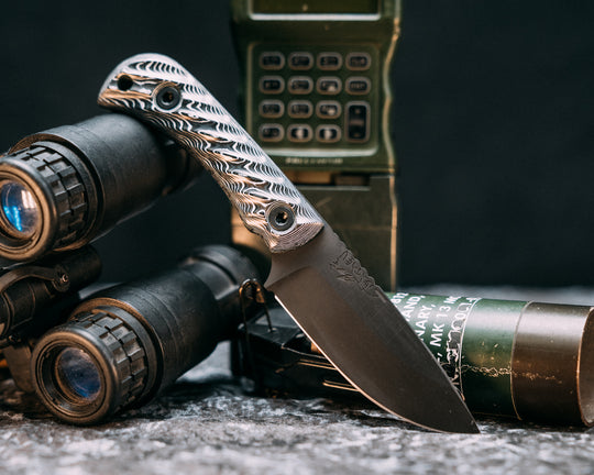 Cav Jr- White Storm Carbon, Armor Black Cerakote, Allen Bolts, Reticulated Grip