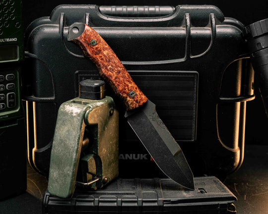 Disaster Jr Gen 3- Lion's Blood Amboyna, Mosaic Pins, Smooth Grip