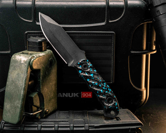 Disaster Cub- Turquoise Rocky Wave Carbon, Allen Bolts, Textured Grip