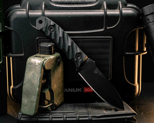 Disaster Jr - Black G10, Armor Black Cerakote, Allen Bolts, Textured Grip