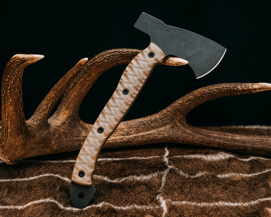 Camp Hatchet- Ghost and Coyote G10, Allen Bolts, Chaos Grip