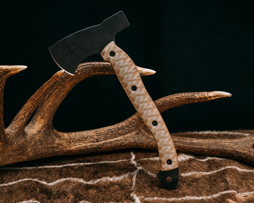 Camp Hatchet- Ghost and Coyote G10, Allen Bolts, Chaos Grip