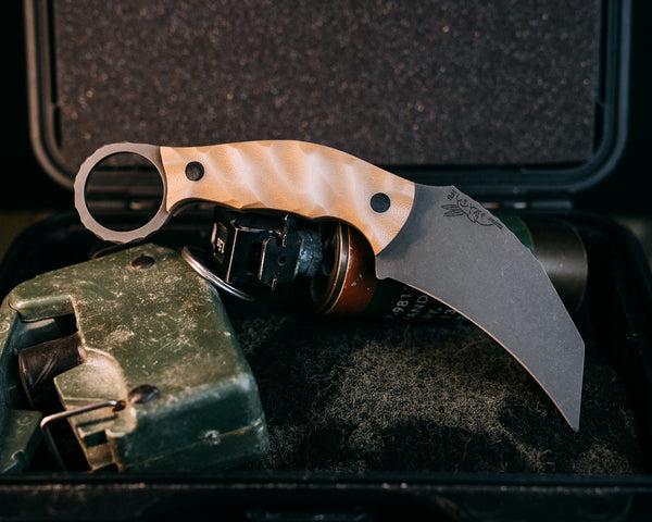 定番人気！ Karambito- Jade Over Jade G10, CF pins, chaos grip – Half 木製ラック・ウッドラック