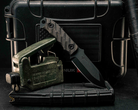 Disaster Cub- Gold Camo Carbon, DLC Coating, Allen Bolts, Textured Grip
