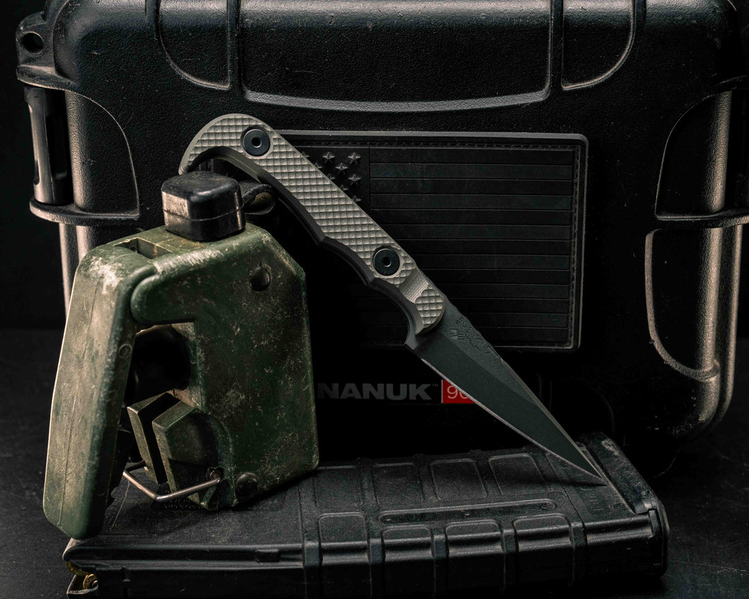 Slender Man- Grey G10, Grey Cerakote, Allen Bolts, Textured Grip