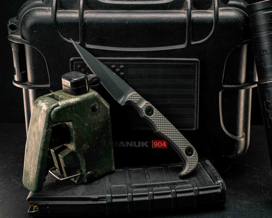Slender Man- Grey G10, Grey Cerakote, Allen Bolts, Textured Grip