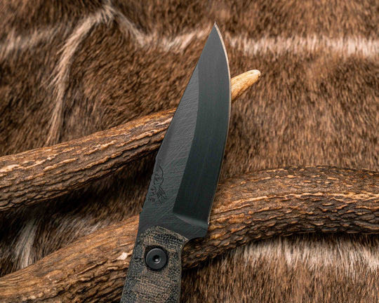 Feather Light- OD Green/Black Canvas Micarta, DLC Coating, Allen Bolts, Textured Grip