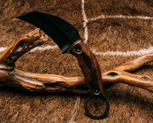 Karambito- Desert Ironwood, Allen Bolts, Black Armor Cerakote, Smooth Grip