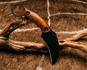 Karambito- Desert Ironwood, Allen Bolts, Black Armor Cerakote, Smooth Grip