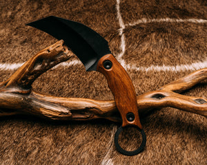 Karambito- Desert Ironwood, Allen Bolts, Black Armor Cerakote, Smooth Grip