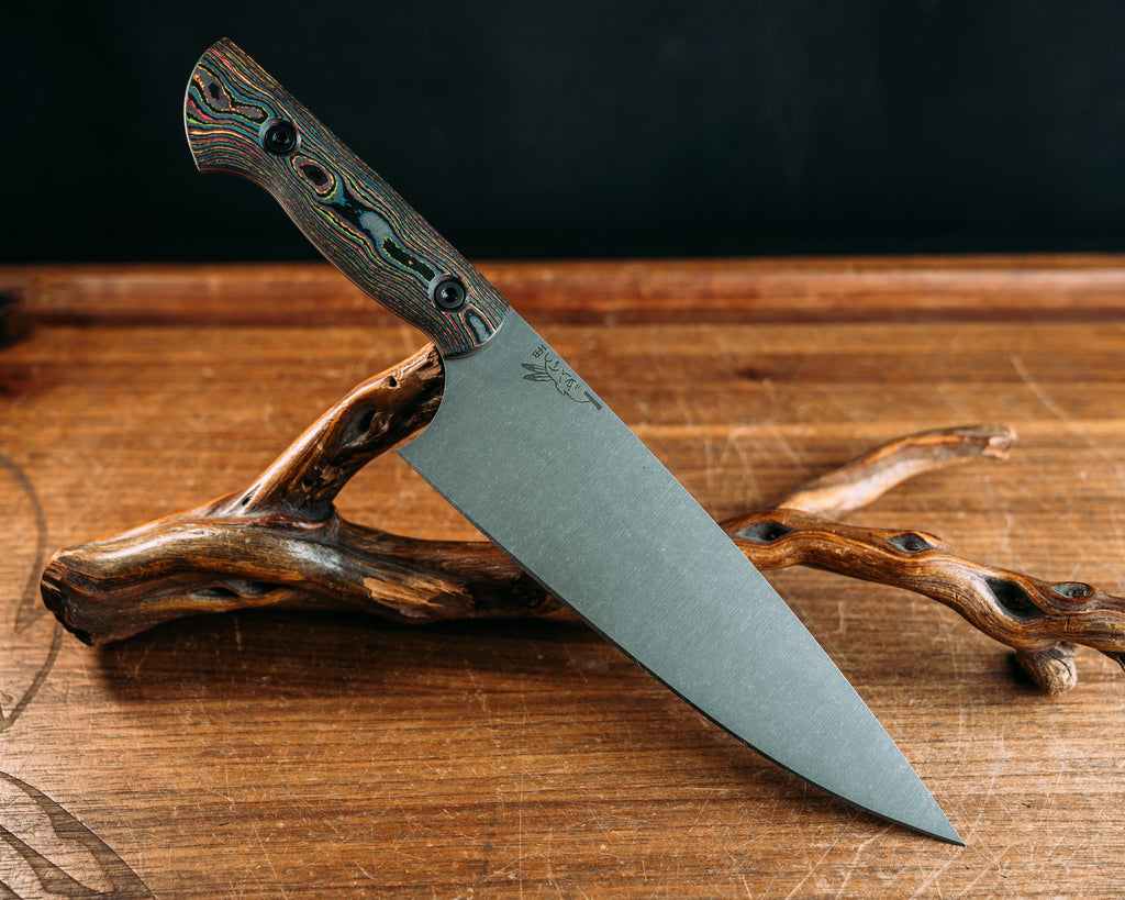 Chef Blade - 80's Camo Carbon, Allen Bolts, Smooth Grip.