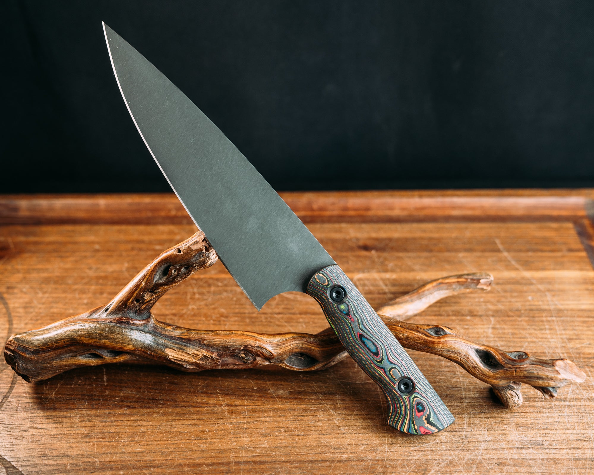 Chef Blade - 80's Camo Carbon, Allen Bolts, Smooth Grip.