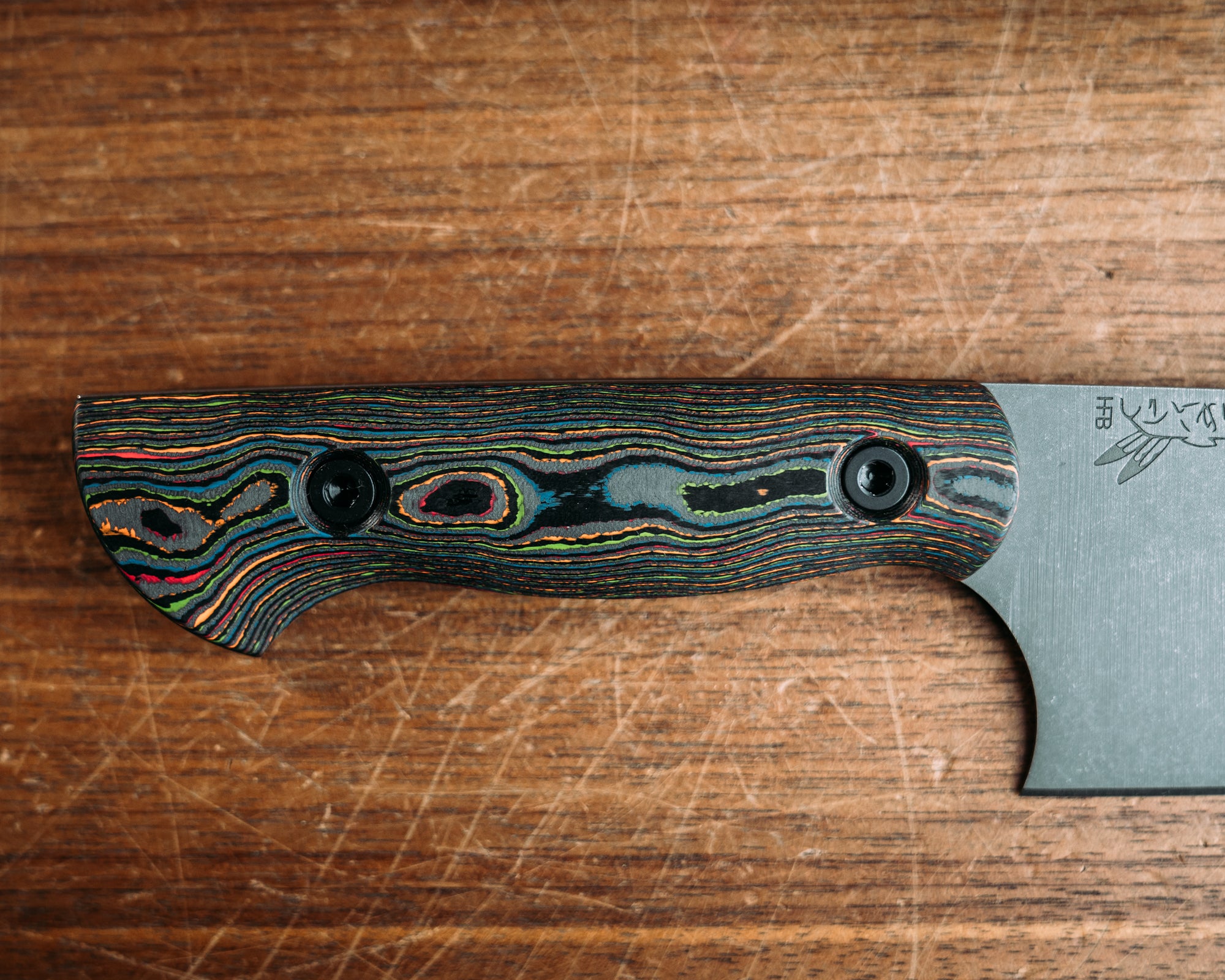 Chef Blade - 80's Camo Carbon, Allen Bolts, Smooth Grip.