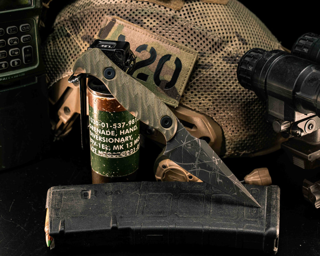 Gulo Gulo- OD Green/Coyote G10, Allen Bolts, Textured Grip