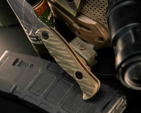 Gulo Gulo- OD Green/Coyote G10, Allen Bolts, Textured Grip