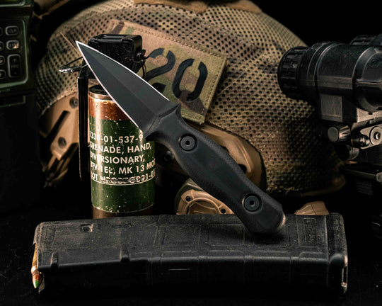 Pulse Checker- Black G10, DLC Coating, Allen Bolts, Smooth Gri