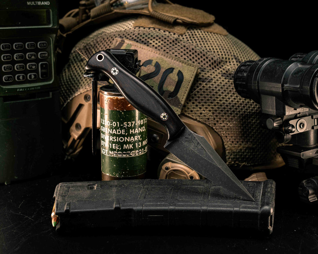Gulo Gulo- Desert Ironwood, Mosaic Pins, Copper Lanyard Pin, Smooth Grip