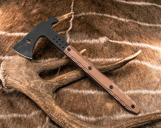Arrowhead Hawk- Native G10, Armor Black Cerakote, Allen Bolts, Smooth Grip