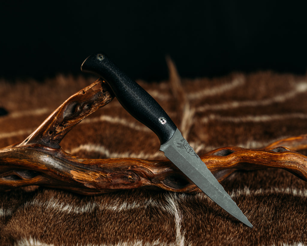 Congressman - Bison Jute Micarta, Mosaic Pins, Smooth Grip.