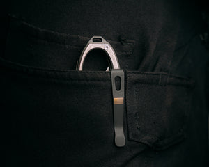 HFB Black Cerakote American Flag Pocket Clip, Retro Fit (Arrow Clip Variant)