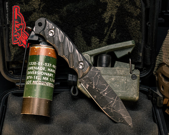 Disaster Jr- Black Dunes Carbon, Ti Allen Bolts, Textured Grip