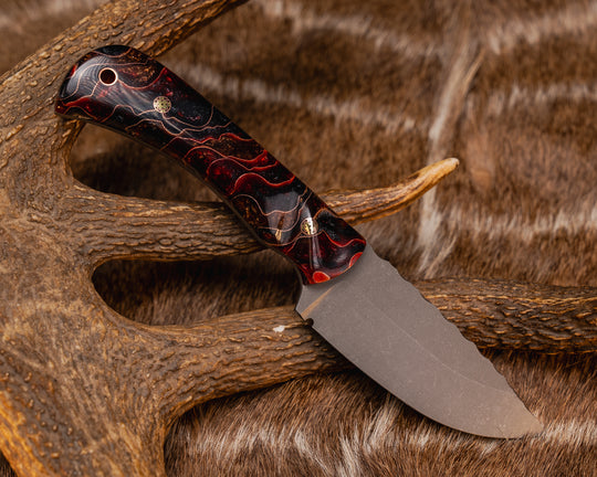 Cavner- Mammoth Molar Resin, Mosaic Pins, Copper Lanyard Pin, Contoured Grip