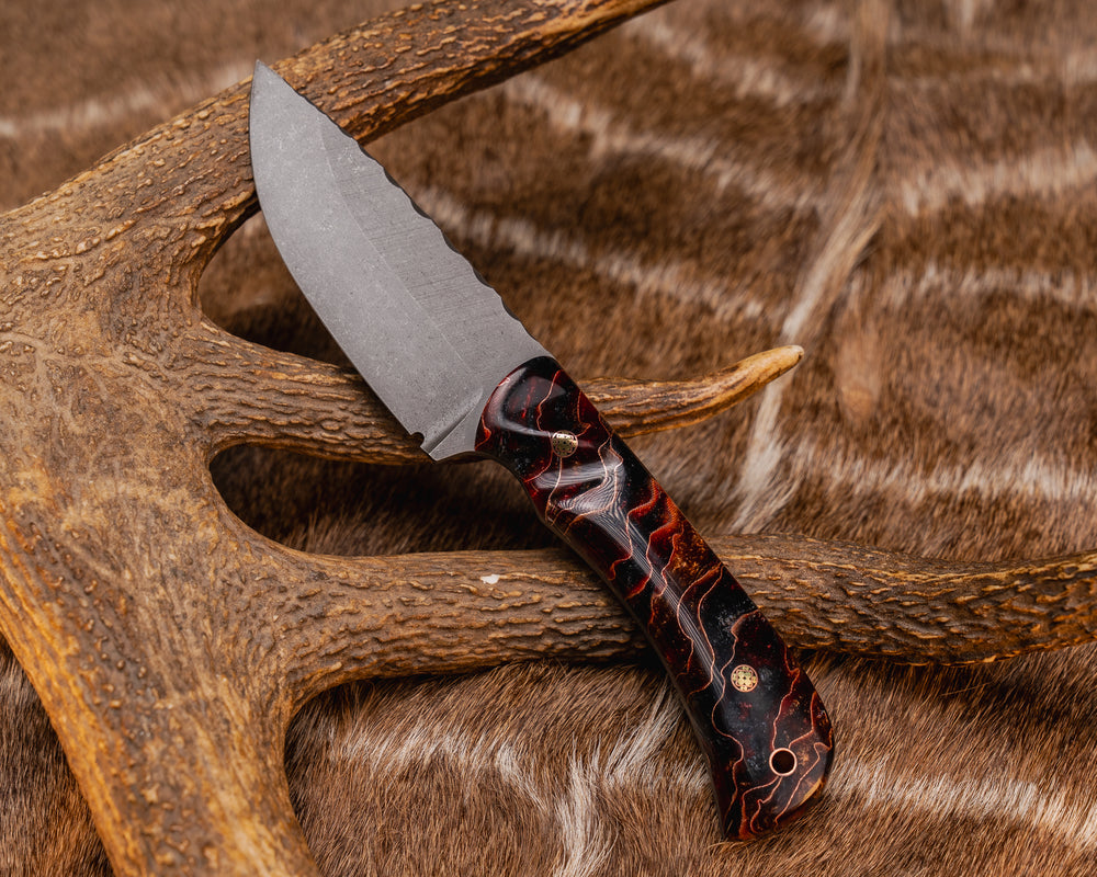 Cavner- Mammoth Molar Resin, Mosaic Pins, Copper Lanyard Pin, Contoured Grip