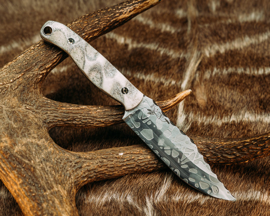 Crow Scout- Mosaic Pins, Aluminum Lanyard Pin, Textured Grip