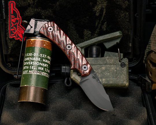 Beef Harpoon Back Country- Lava Flow FAT Carbon, Armor Black Bronze Cerakote, Allen Bolts, Textured Grip